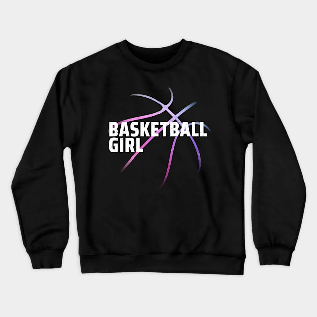 basketball girl Crewneck Sweatshirt by Mandala Project